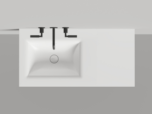 Раковина из искусственного камня S-Stone Salini Onda 1402206MN 200х70 накладная цвет белый - фото 5